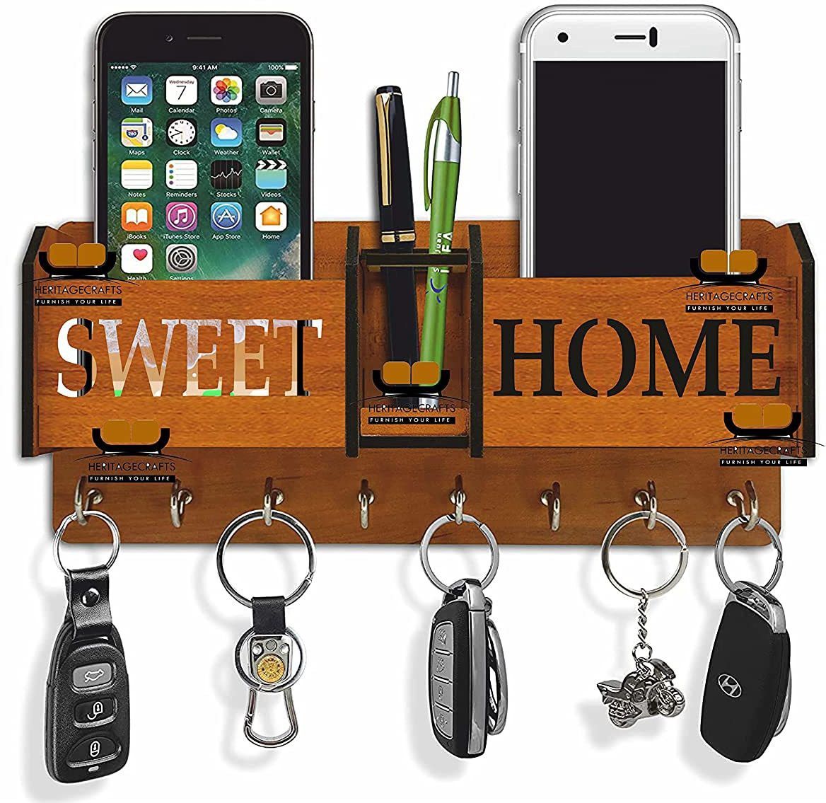 Beautifull Handmade Handicraft Wood Key Holder-image-7