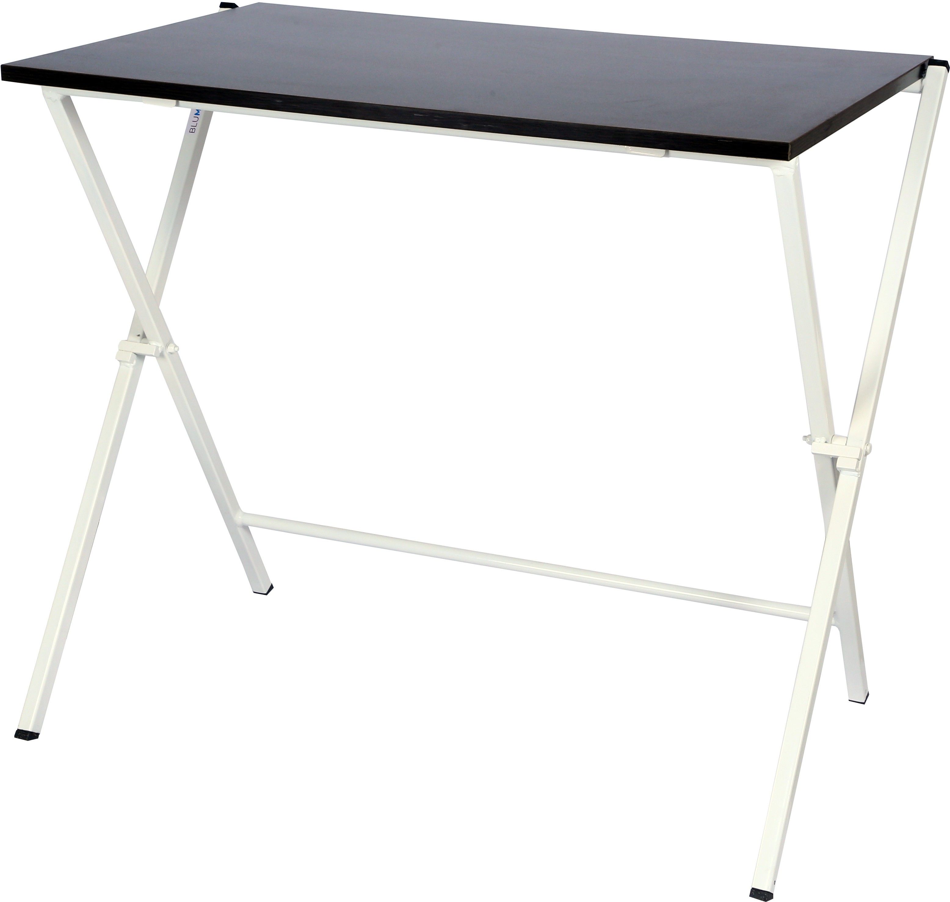 Blumuno Multipurpose Folding Table (Walnut Black) Engineered Wood Study Table-image-11