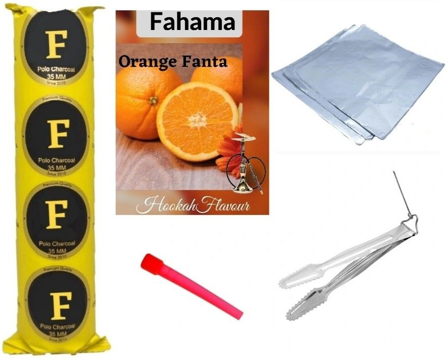 fahama MAGIC COIL ORANGE FANTA FLAVOR CHIMTA FOIL PAPER MOUTH TIP COMBO ORANGE FANTA Hookah Flavor-picture-27