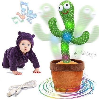 IMAGINE Dancing Cactus Talking Toy Cactus Plush Toy Wriggle & Singing Home Deco