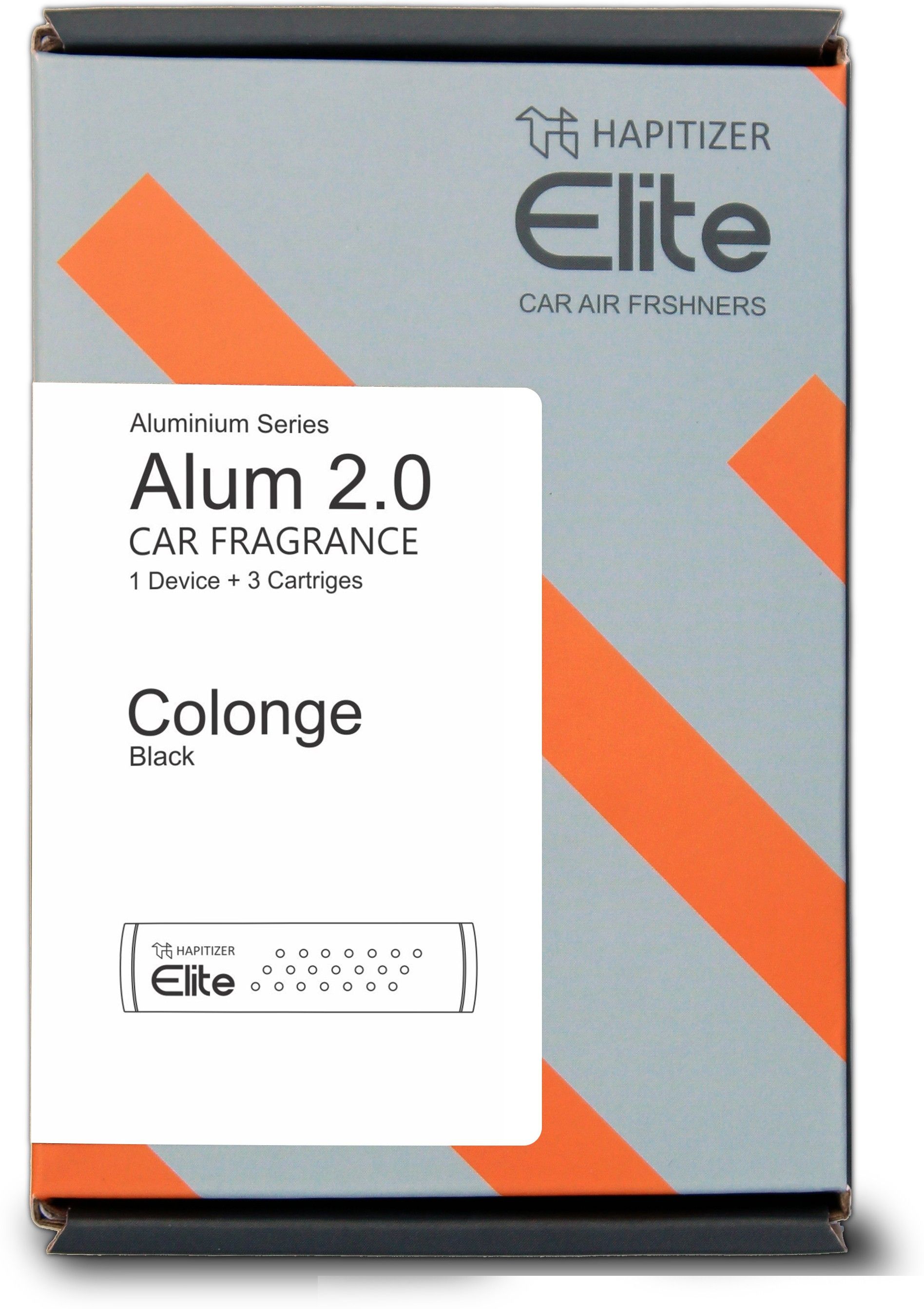 hapitizer Elite Car Air Freshener - Unique Natural Fragrance (Black Aluminium - Cologne) Air Purifier-picture-18