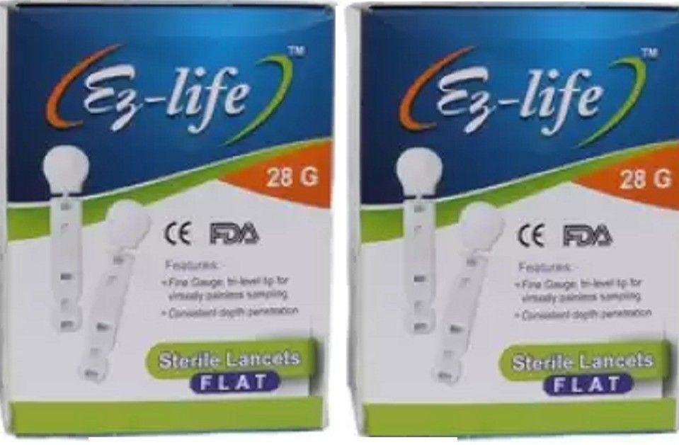 OTICA FLAT 28 G LANCETS PACK OF 2BOX -200 PCS Glucometer Lancets-picture-23
