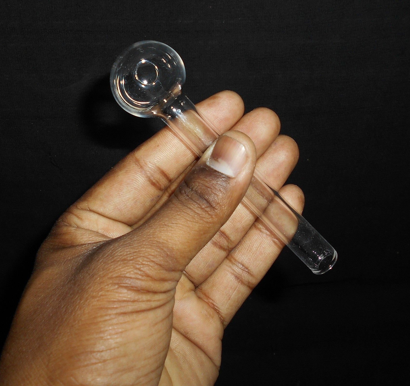 hookah palace Glass Oil Burner Pipe Transparent, (White) Borosilicate Glass Inside Fitting Hookah Mouth Tip-picture-14