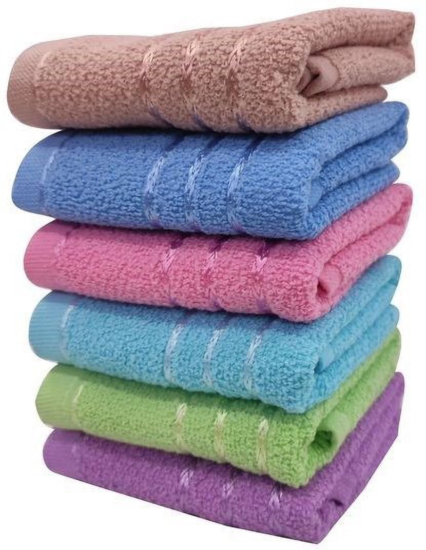 weaving poems Hand Towels Set 14" x 21" size for wash Basin Soft & Super Absorbent, Multicolor Cloth Napkins-picture-14