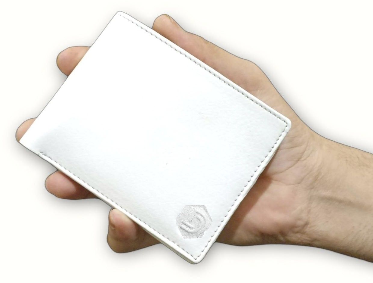 Men Casual, Ethnic, Evening/Party, Trendy White Genuine Leather RFIDWallet
