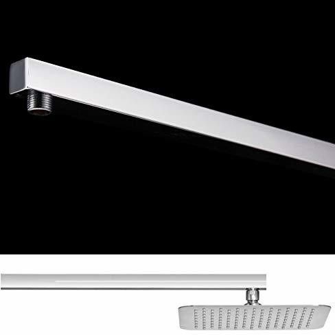 ANMEX (9") Stainless Steel Shower Arm with Wall Flange (High Quality Chrome Finish). Shower Arm-image-38