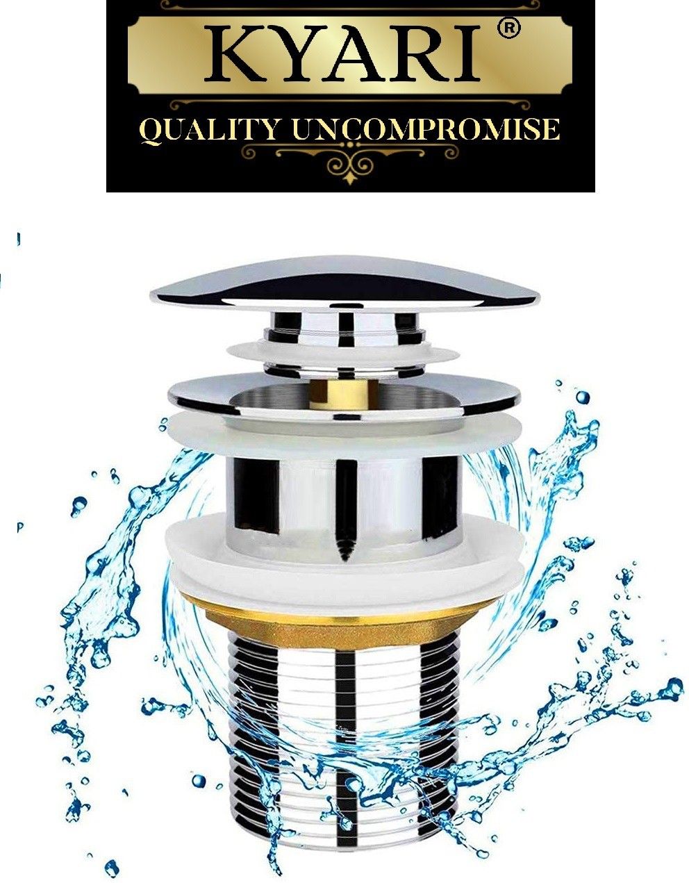 Basin Brass Pop-Up Strainer