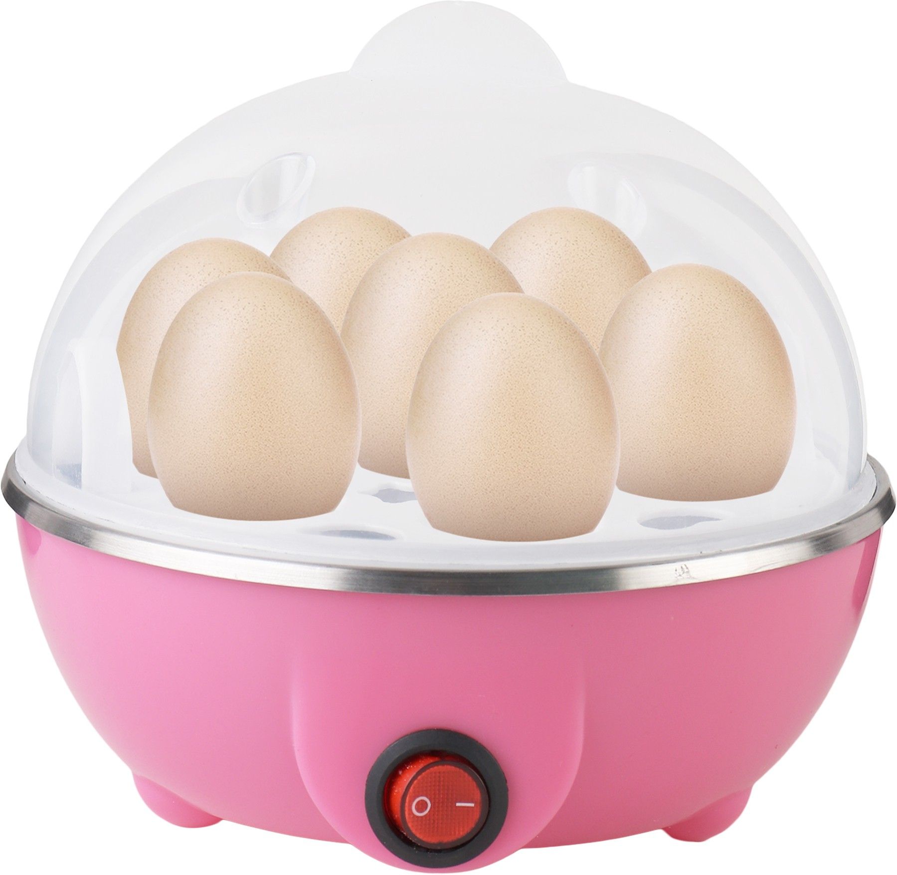 Egg Boiler or Poacher for Steaming, Cooking, Boiling and Frying, Multi-color (7-EGGS) Egg Cooker