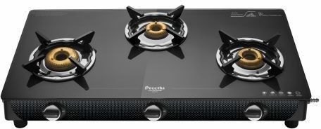 preethi 3 burner (ISI Approved) Glass Manual Gas Stove-picture-42