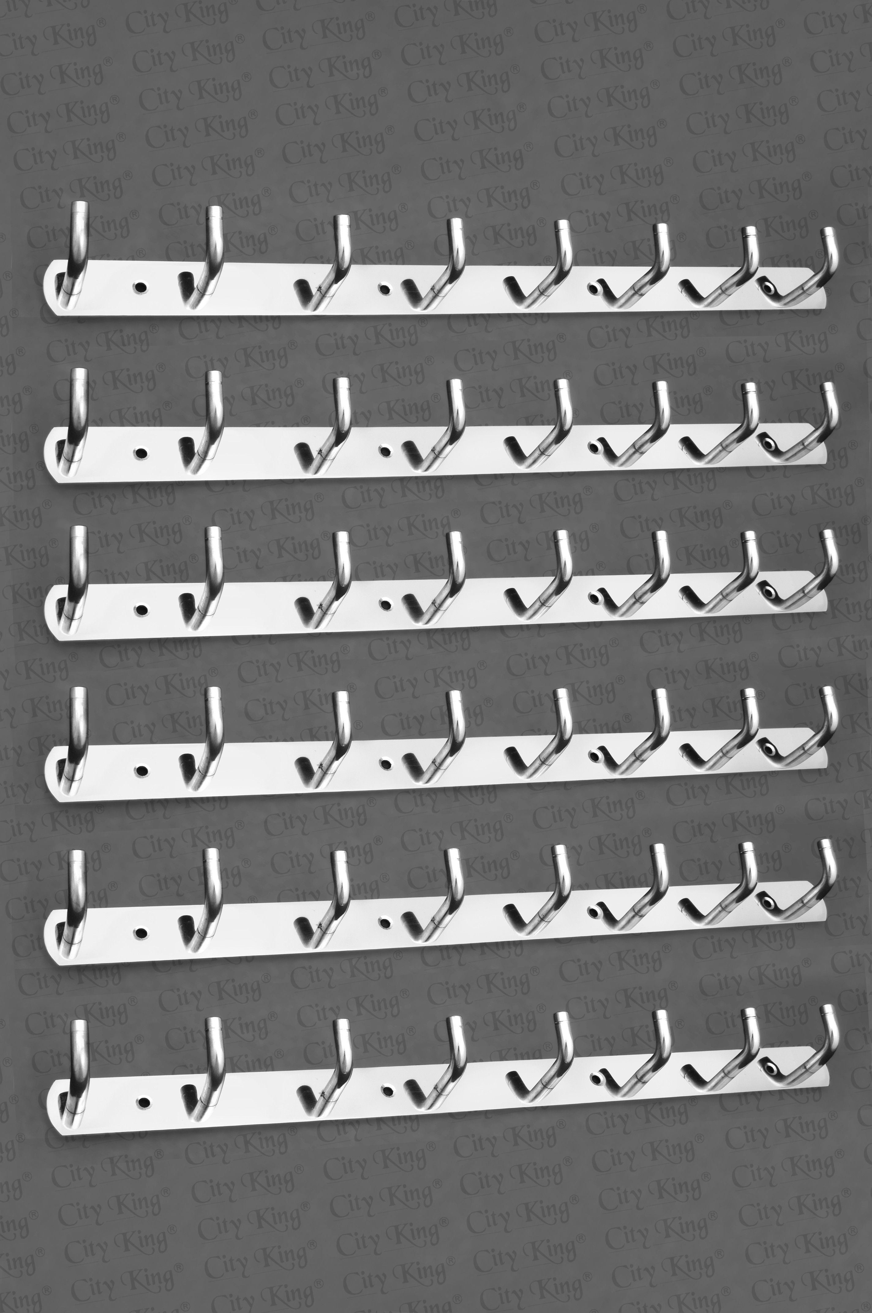 city king LUXURY LOOK HEAVY DUTY 8 Pin Hook Steel All Type Cloths Dress Hanger for Hanging Steel Dress Pack of 6 Hangers For Dress-picture-22