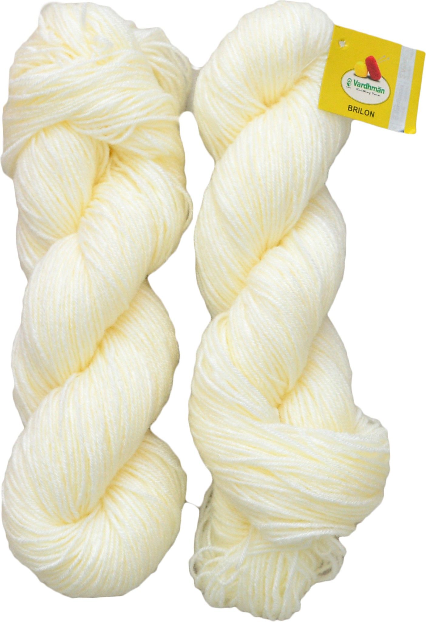 vardhman Brilon Cream (400 gm) Wool Hank Hand knitting wool / Art Craft soft fingering crochet hook yarn, needle knitting yarn thread dye Q RE-picture-8