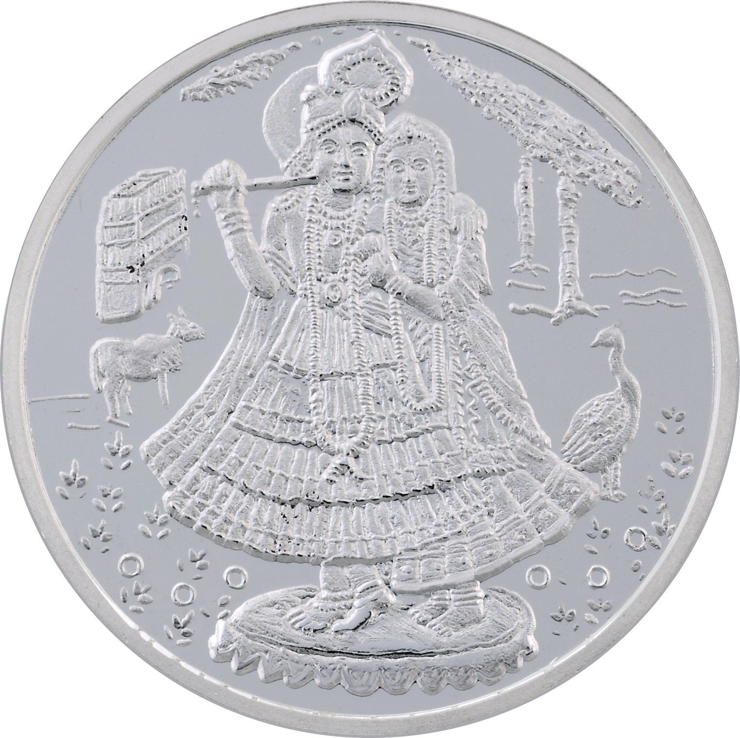 Radha Krishna S 999 20 g Silver Coin