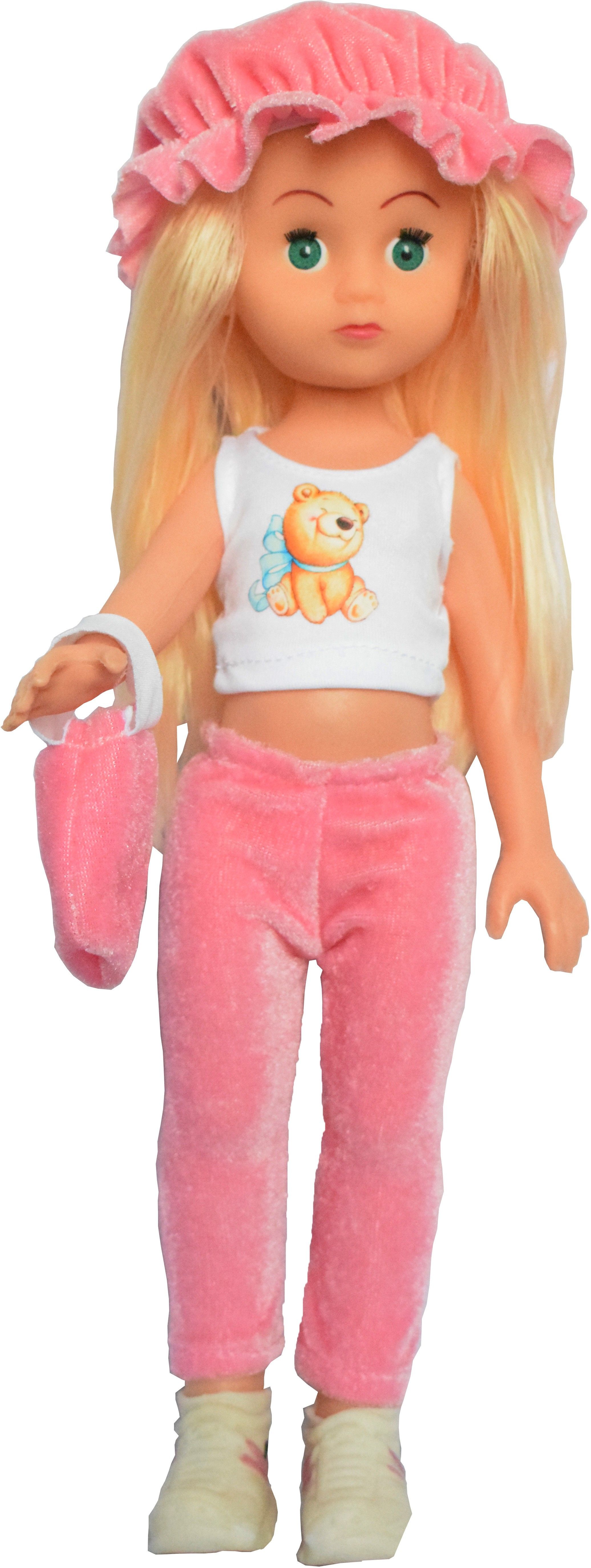 Girl Doll in Velvet Dress Toy For Kids Age 2 years - 6 years (33c.m)-image-45