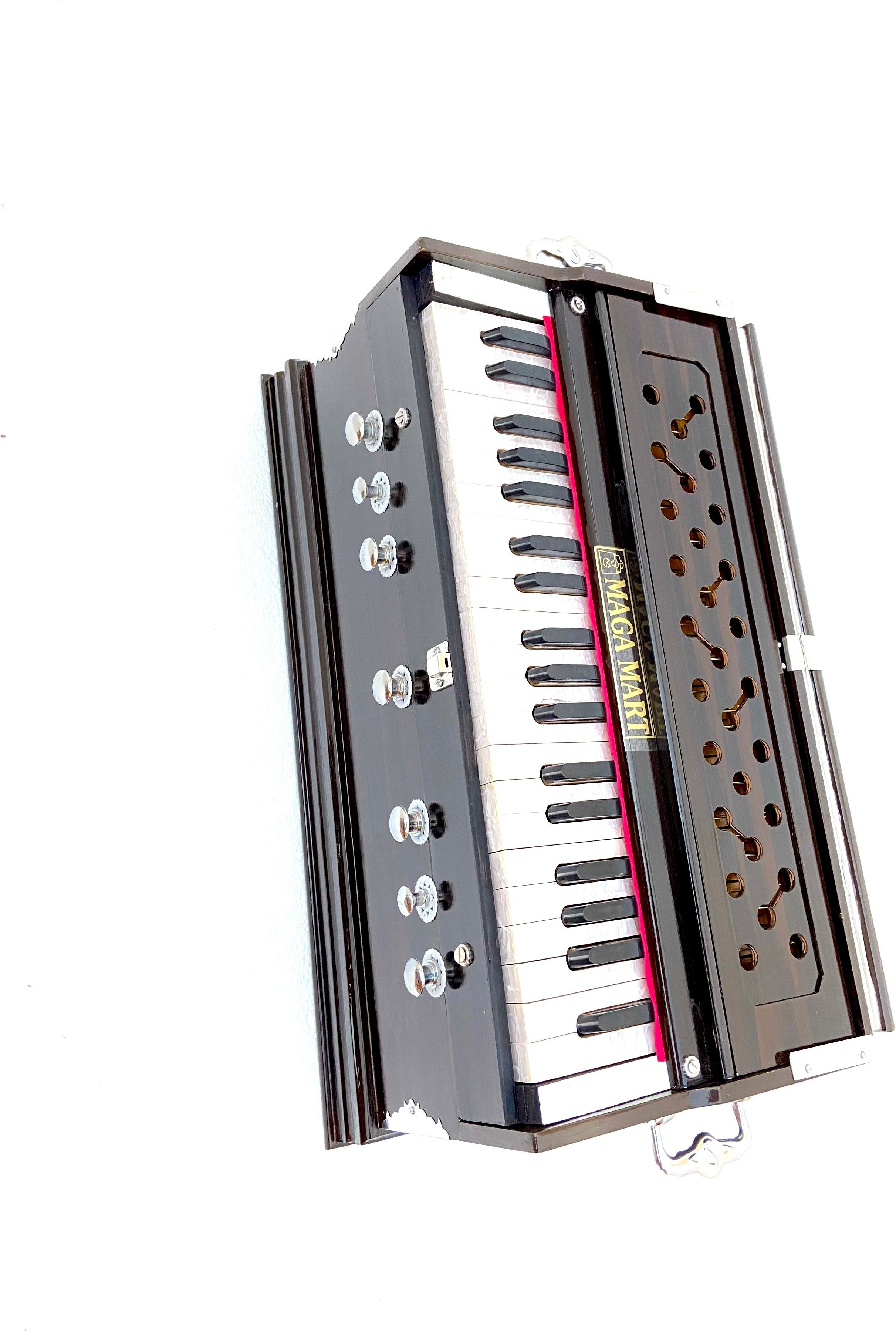 Two Folding Bellow Harmonium 7 Stopper With Free Carry Bag 3.2 Octave Hand Pumped Harmonium-image-31