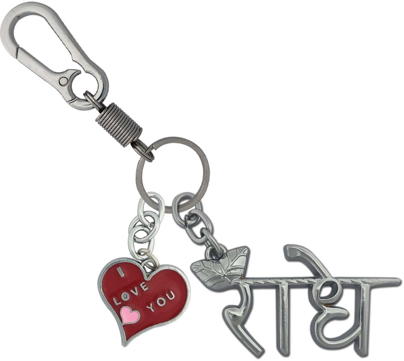 handsome isk High Quality Radhe stylish Locking Lock With Red Love HeartLighweight Locking Carabiner-picture-13