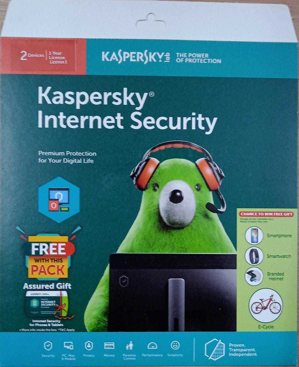 Kaspersky Internet Security 2 User 1 Year image 1