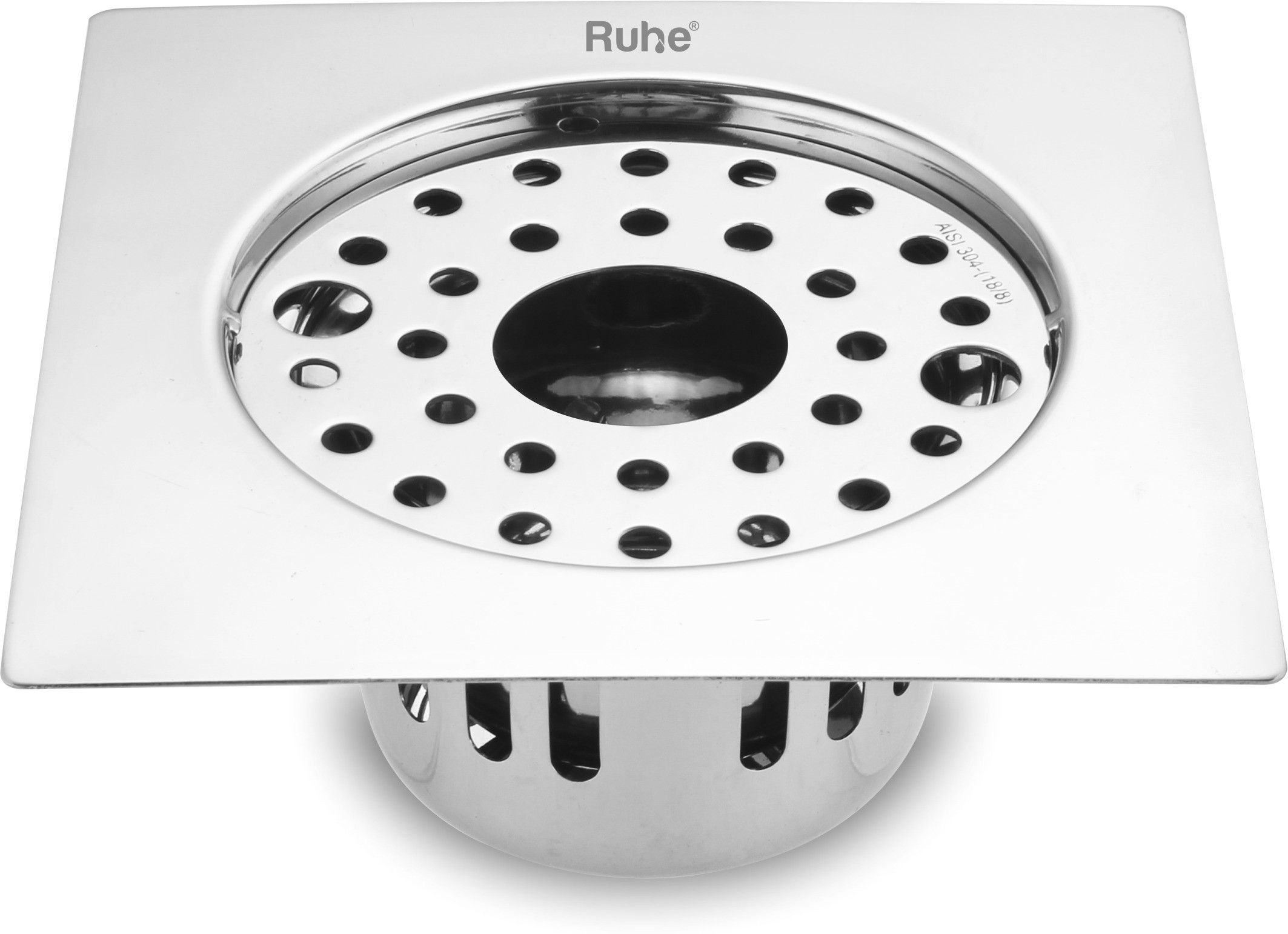 ruhe Floor Stainless Steel Push Down Strainer-picture-25