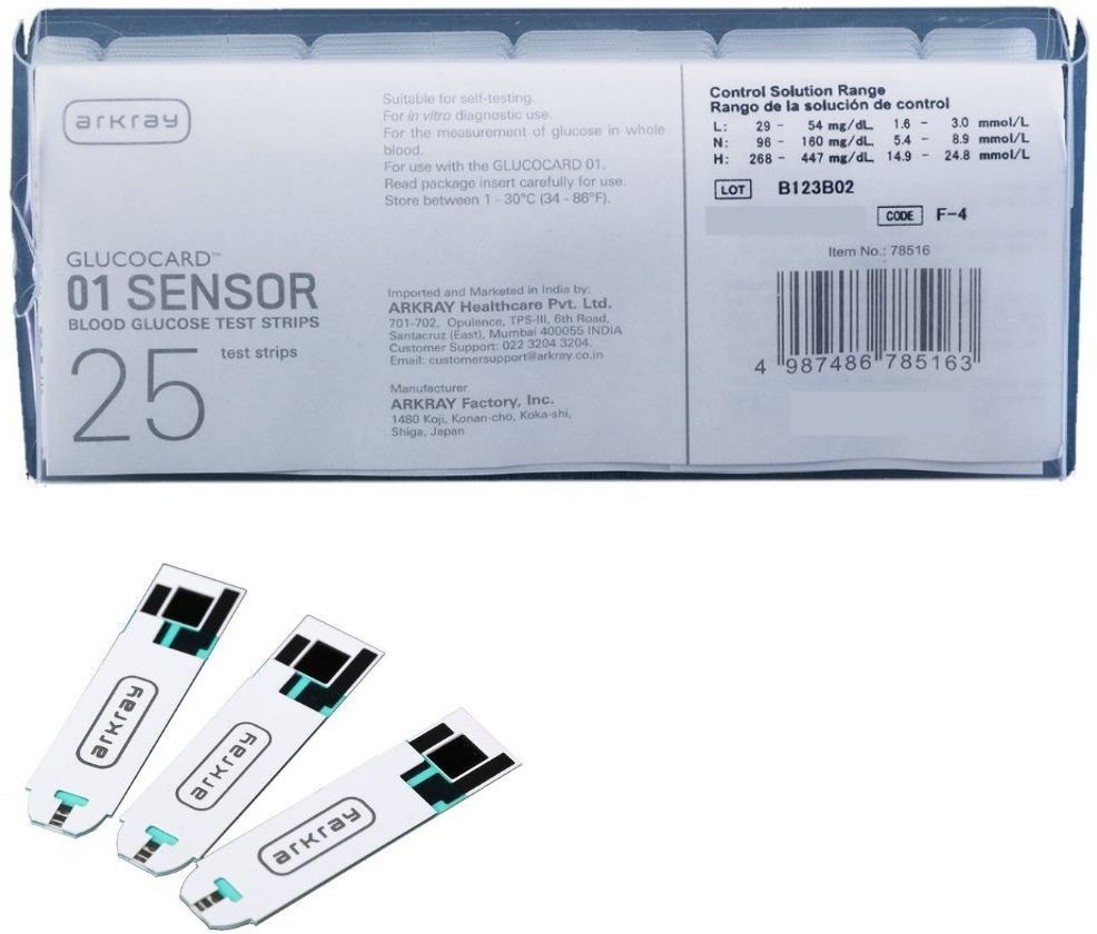 Arkray 01 Mini / Mini+ 25 Glucometer Strips-picture-15