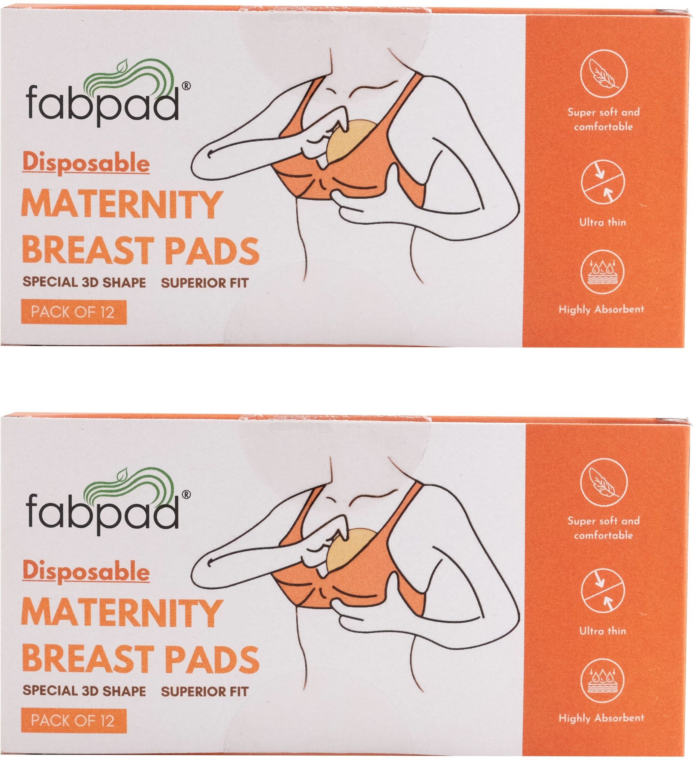 Disposable Maternity & Nursing Breast Pads After Delivery for Women (Pack of 24) Nursing Breast Pad