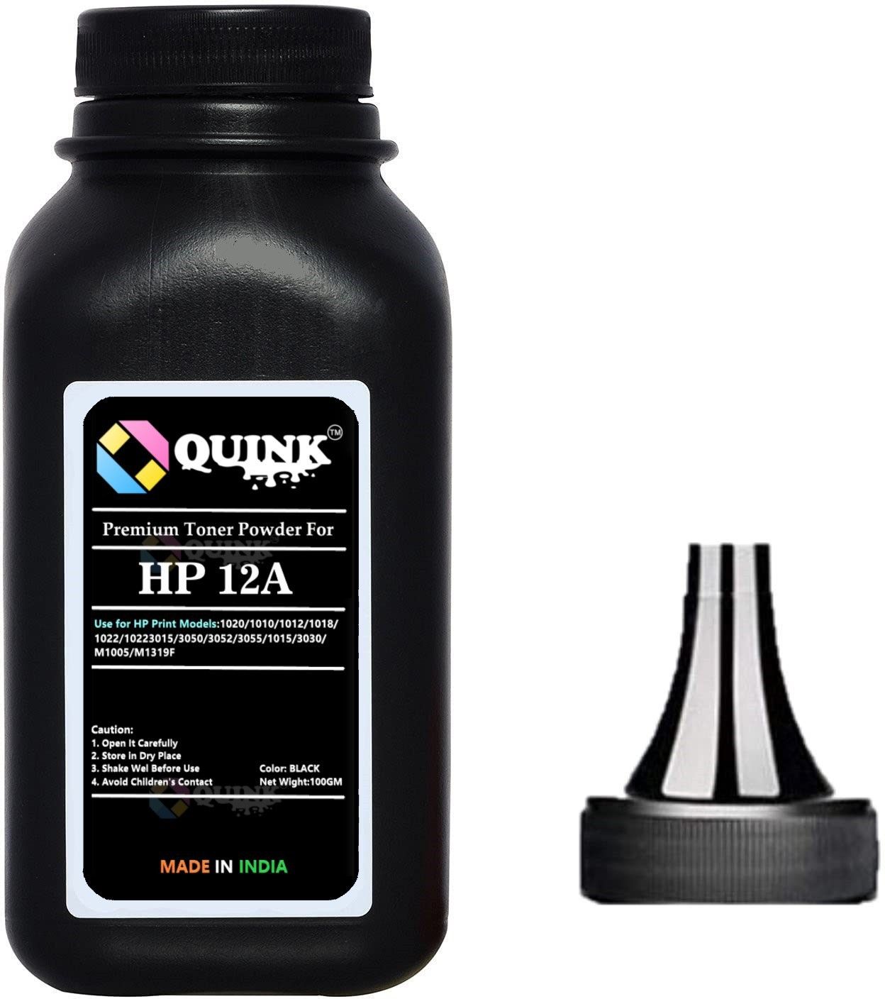 QUINK Powder for use in CANON FX9 / 303 HP 12A for HP Laserjet 1010 , 1012 , 1015 Black Ink Toner Powder-image-17