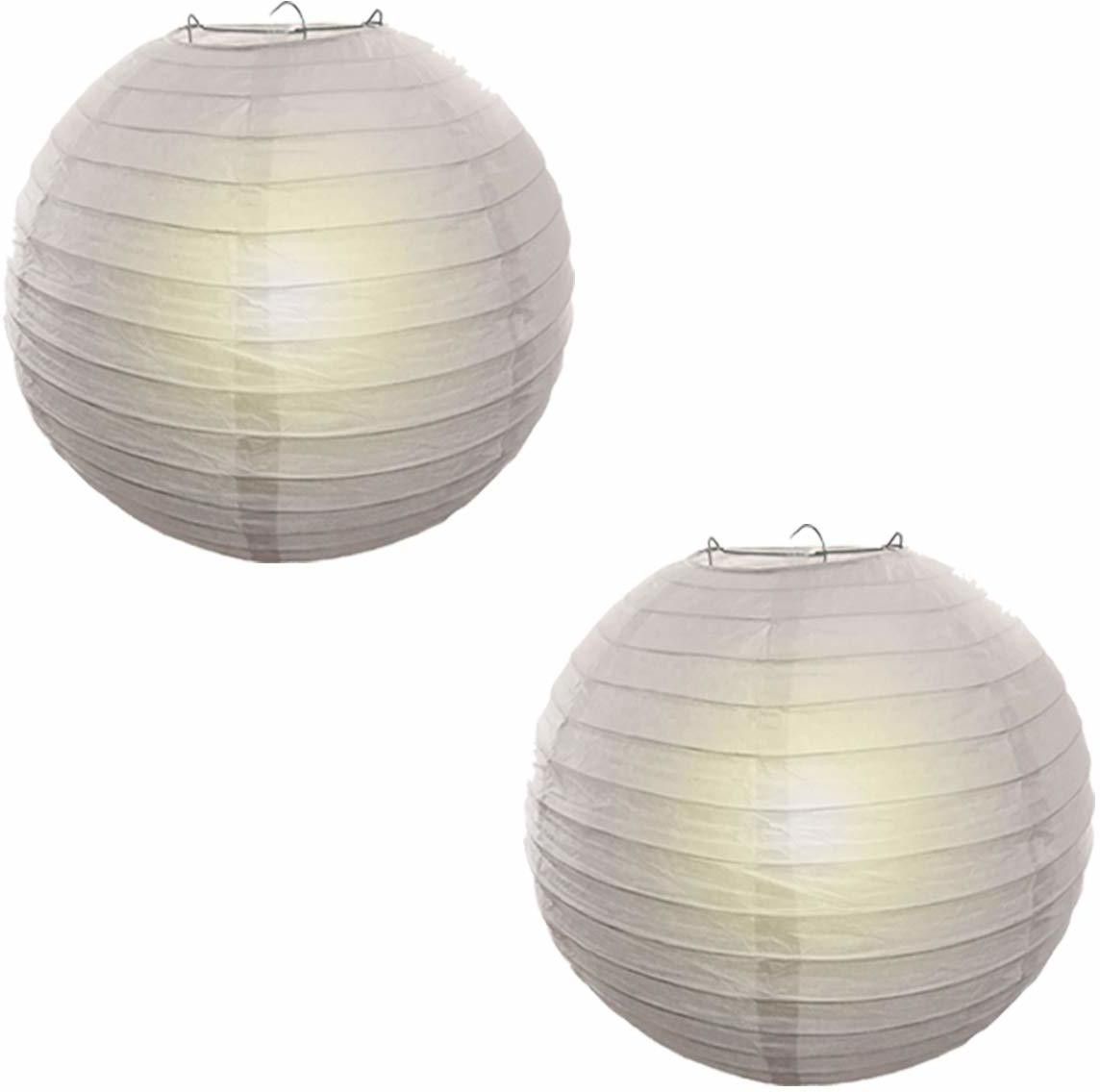 rb led Silver Paper Hanging Lantern-picture-10