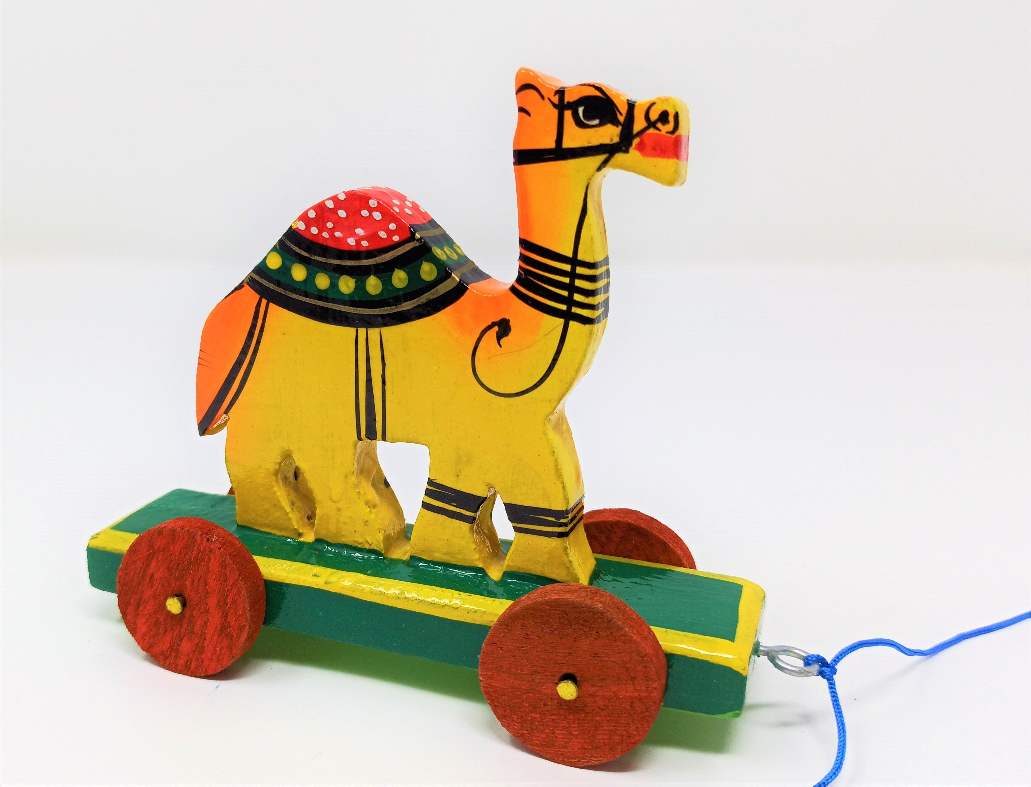 Wooden Pull Along Indian Camel Toy