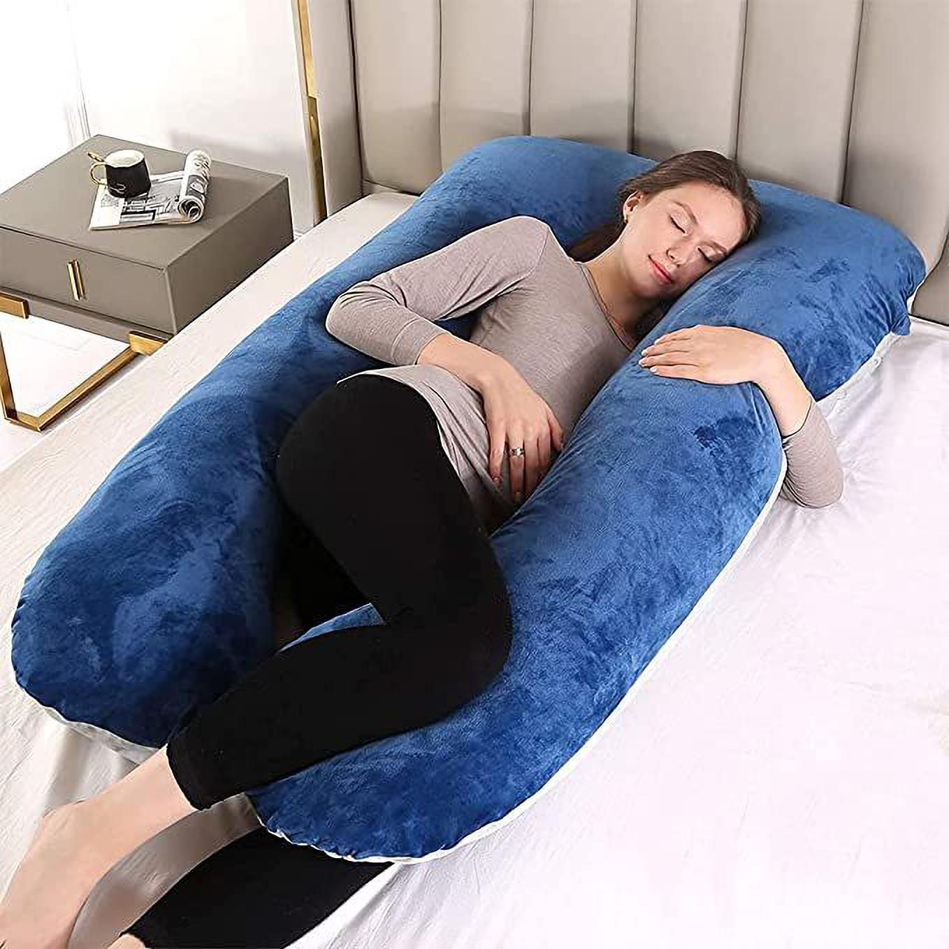 Microfibre Solid Pregnancy Pillow Pack of 1-image-45