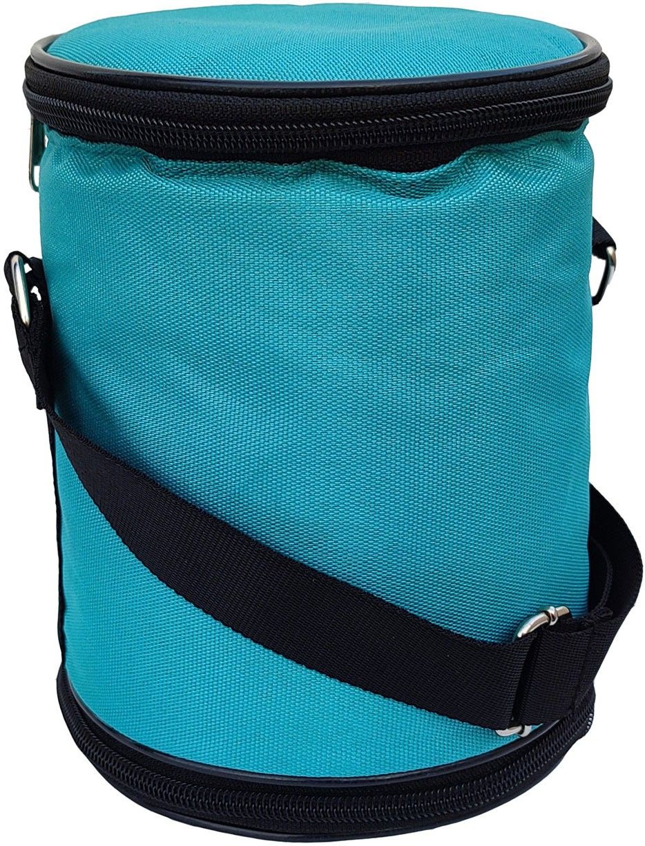 Sea Green P.U Double Decker Tiffin Bag Waterproof Lunch Bag-image-47