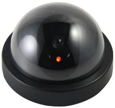 Kinzilla Realistic Looking Dummy Security Fake CCTV Camera with Blinking Red LED Light V-Flash Bracket-picture-27