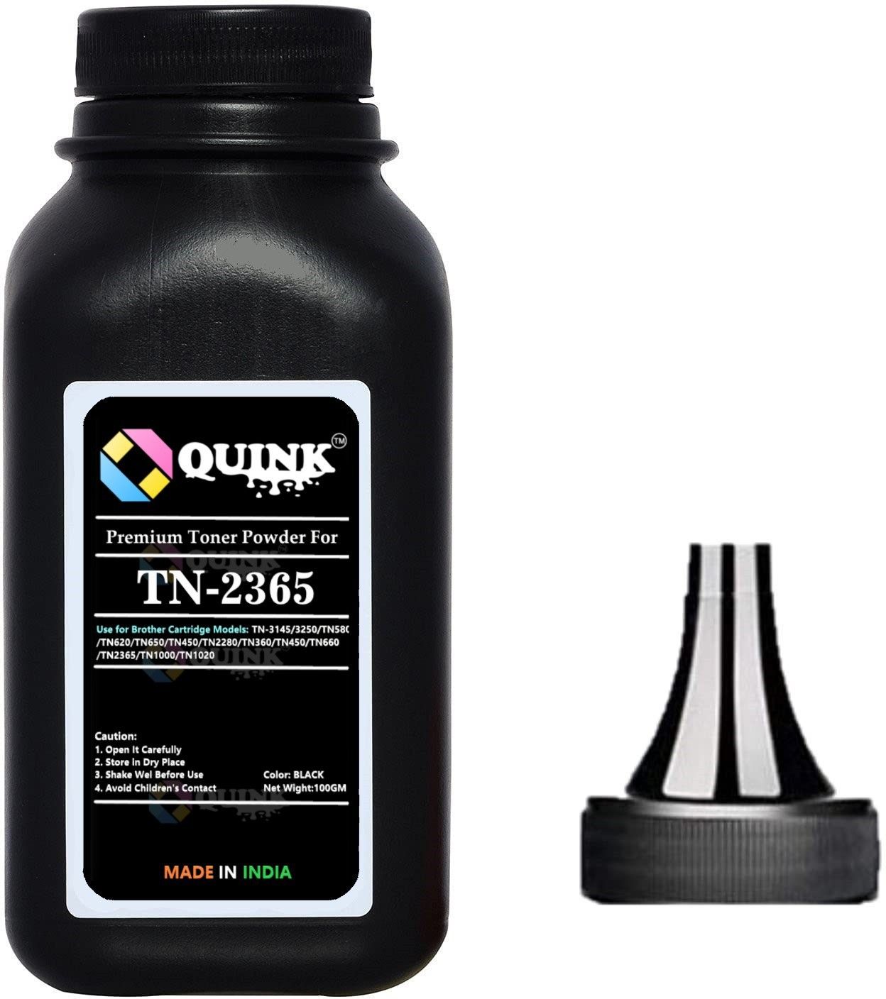 QUINK TN-2365 Toner Powder Compatible For Brother HL-L2321D, L2361DN,L2366DW,L2320d, Black Ink Bottle-image-2