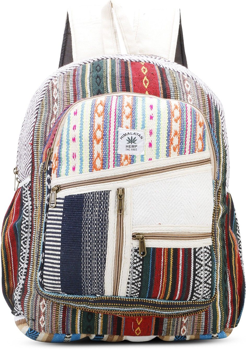Small 7 L Laptop Backpack Natural Himalayan Hemp Fabric Bag | Laptop Bag | Travel Backpack-image-37