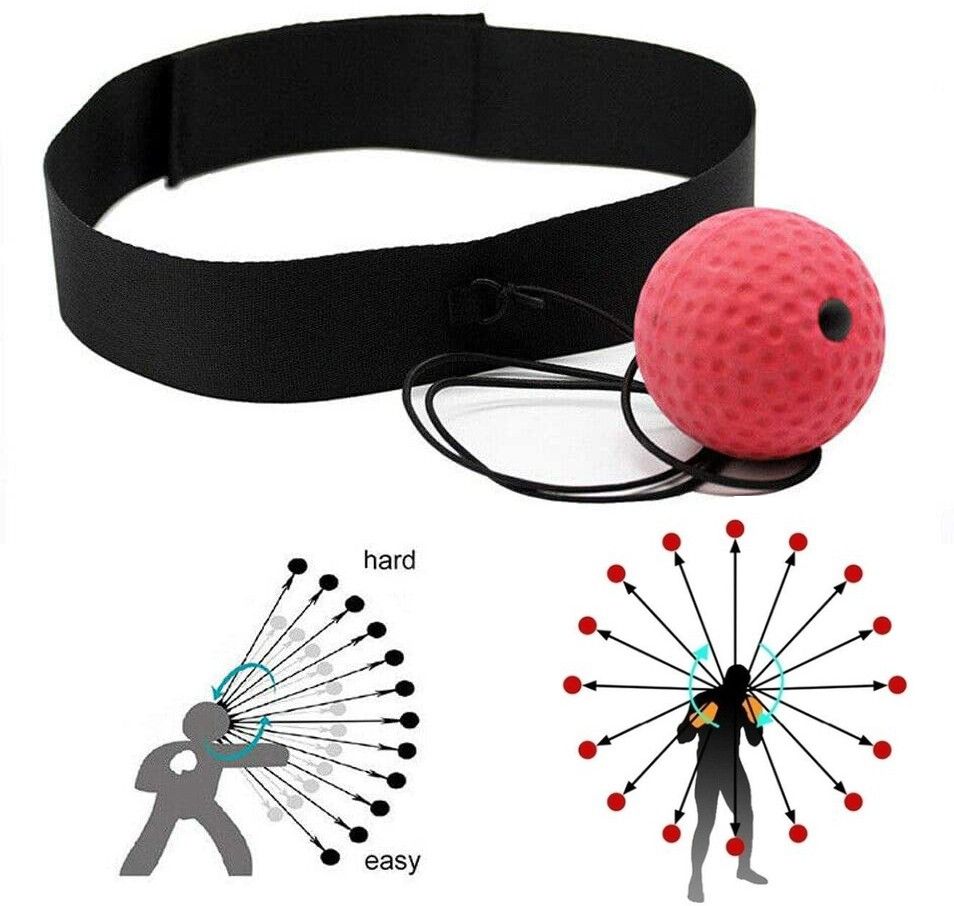Boxing Reflex Ball Set?Boxing Boxing Gear for Kids and Adults Focus Pad-image-35