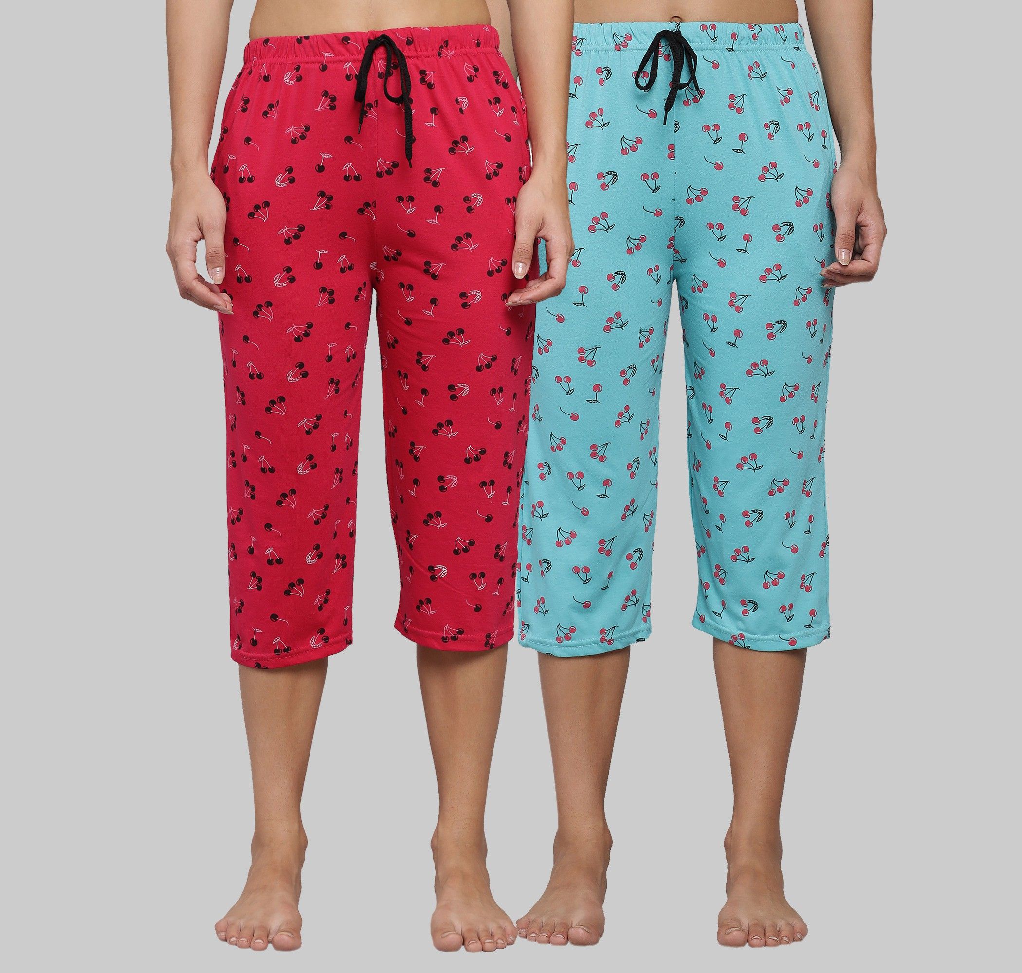 trendy world Women Multicolor Capri-picture-19