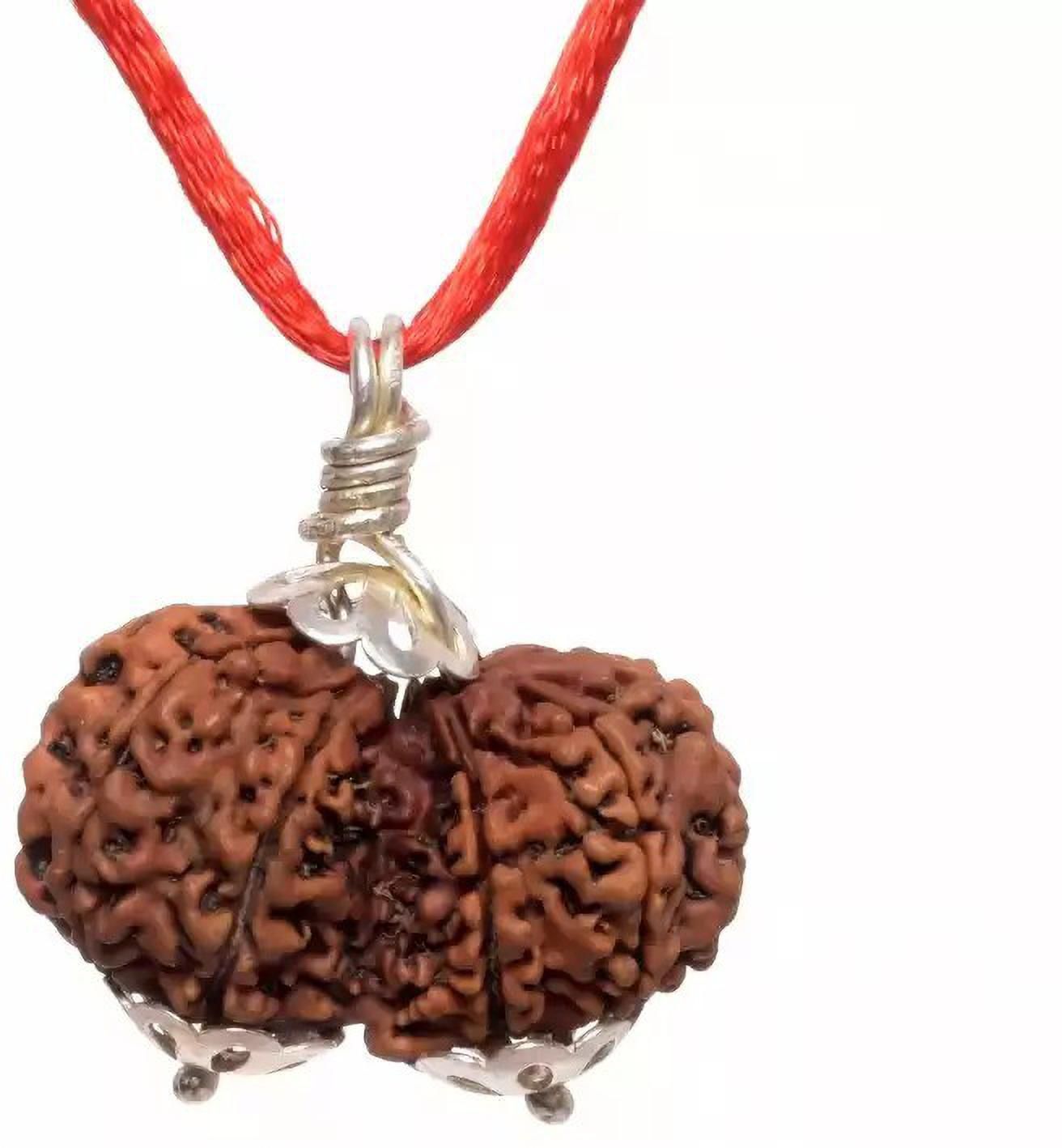 Shiv Parvati/Gori Shankar Rudraksha 100% Genuine Quality for Men & Women Wood-image-31
