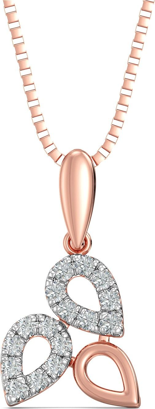 Joyalukkas Pride Diamond 18kt Rose Gold Pendant-image-20