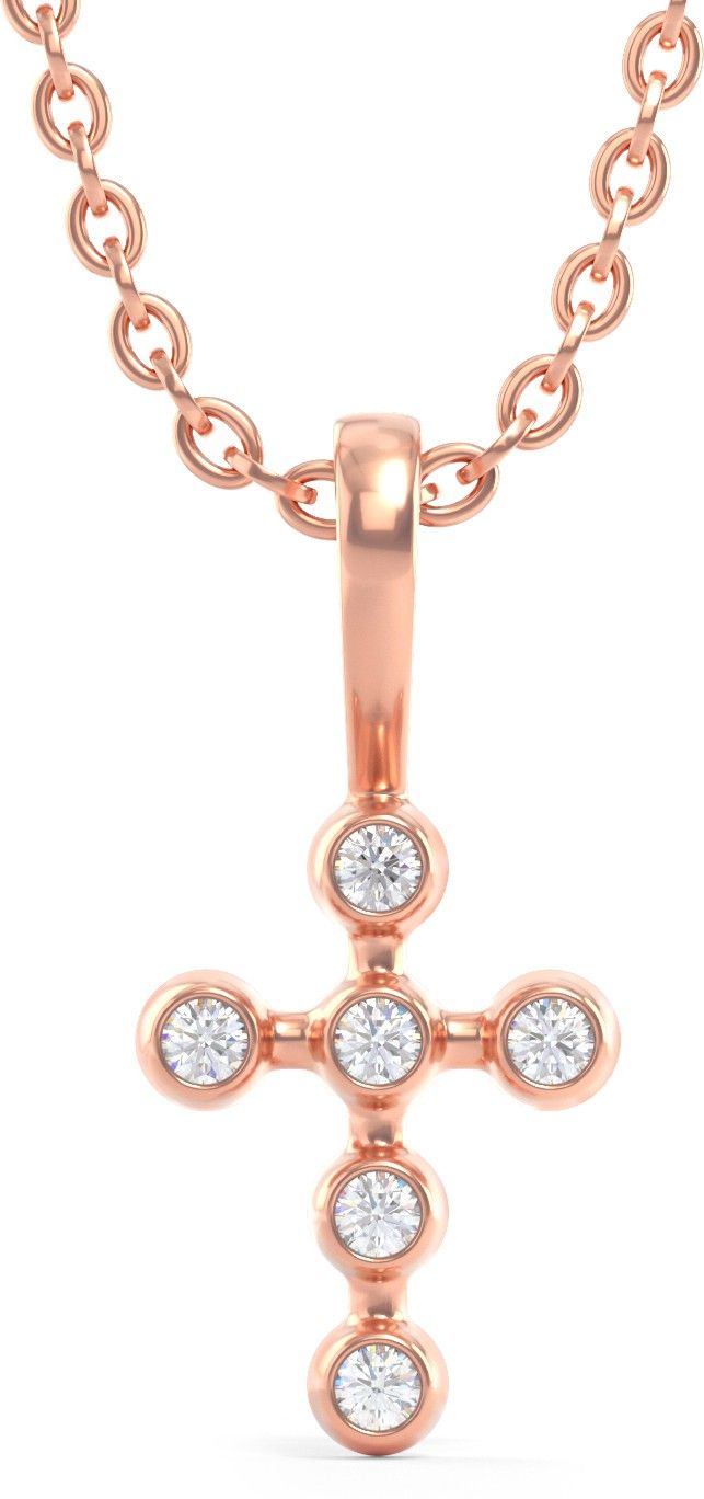 Joyalukkas Pride Diamond 18kt Rose Gold Pendant-image-22