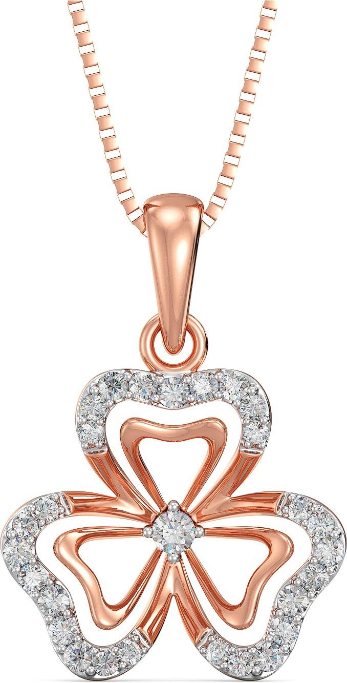 Joyalukkas Pride Diamond 18kt Rose Gold Pendant-image-21