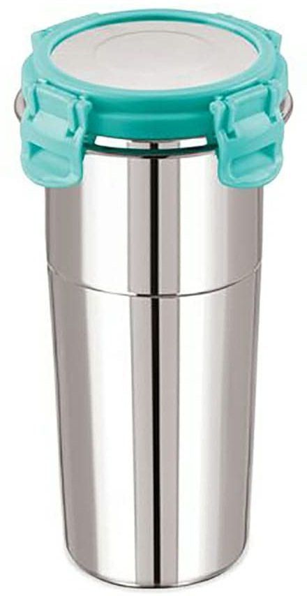 Fusion Tumbler with lid store milk, juice, buttermilk in office and home 600 ml Bottle-image-2
