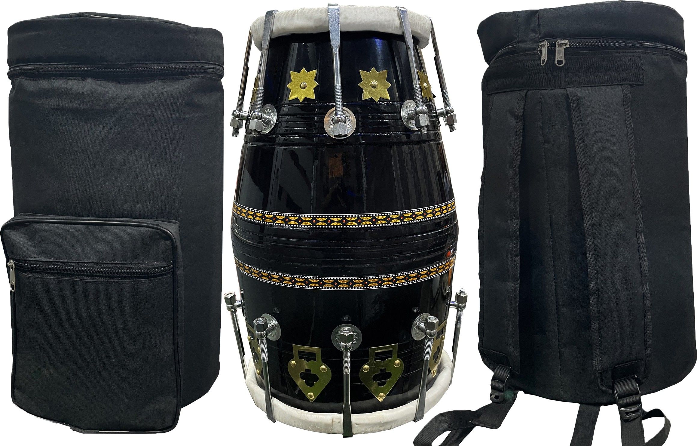 professional b-18-m w nut & bolts dholak