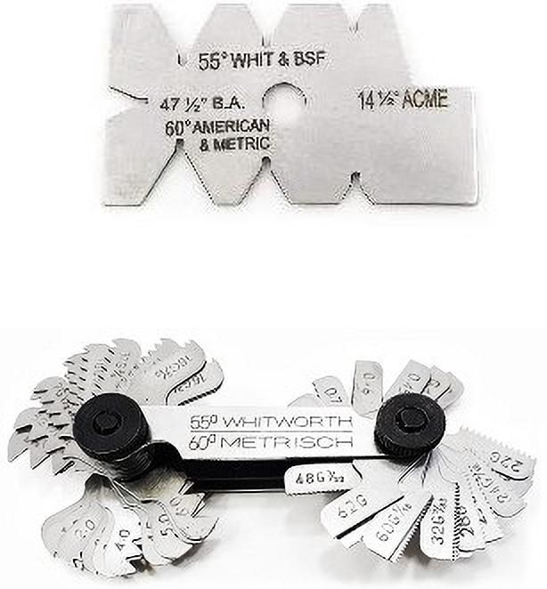 Screw Pitch Gauge/Thread 4 to 62 TPI & Screw Thread Cutting Gauge (PACK OF 2) Ring Gauge-image-3