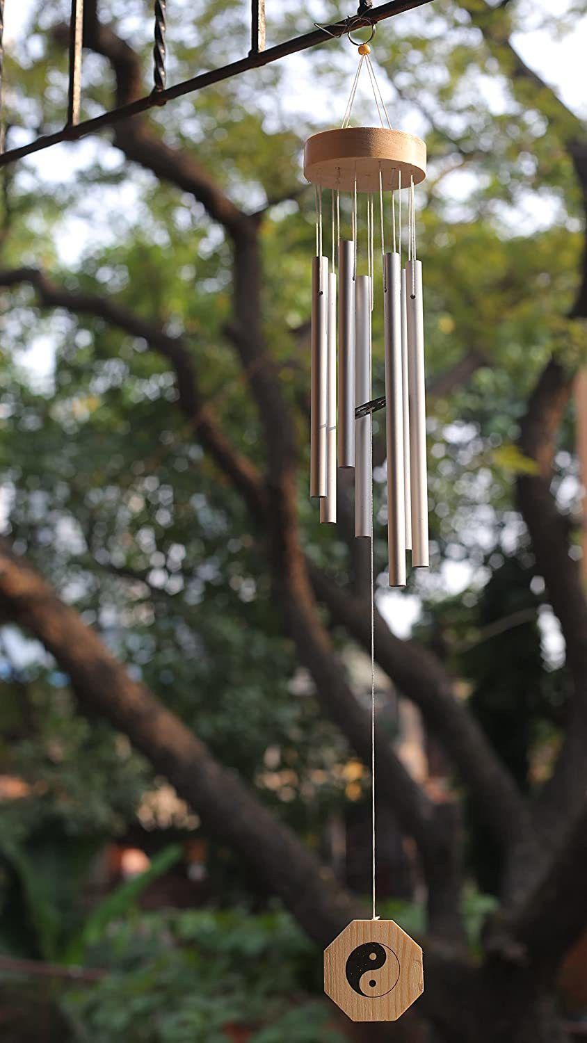 paradigm pictures Silver home decor positivity (7 pipe ) Windchime Brass Windchime-picture-37