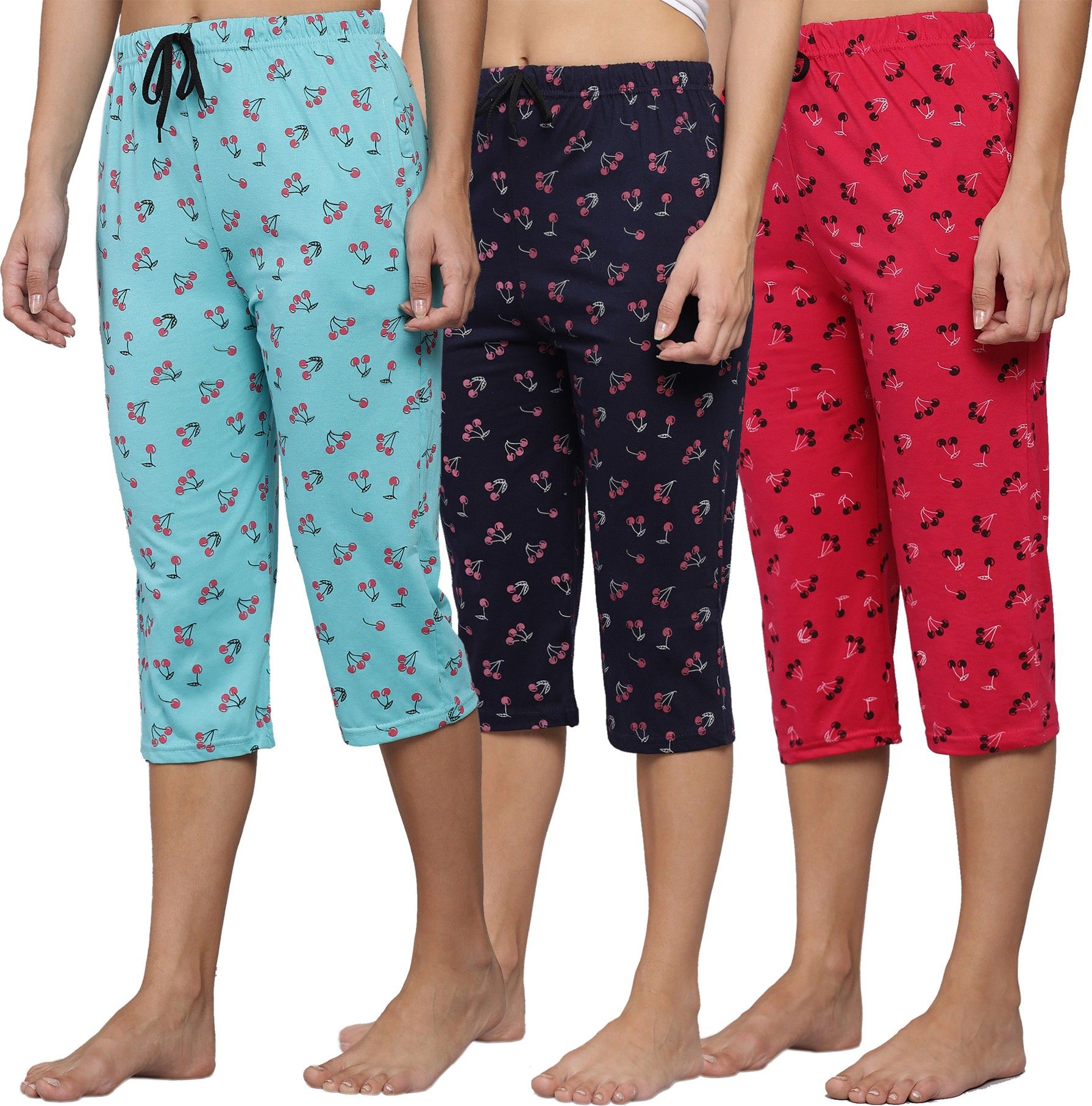 trendy world Women Multicolor Capri-picture-23