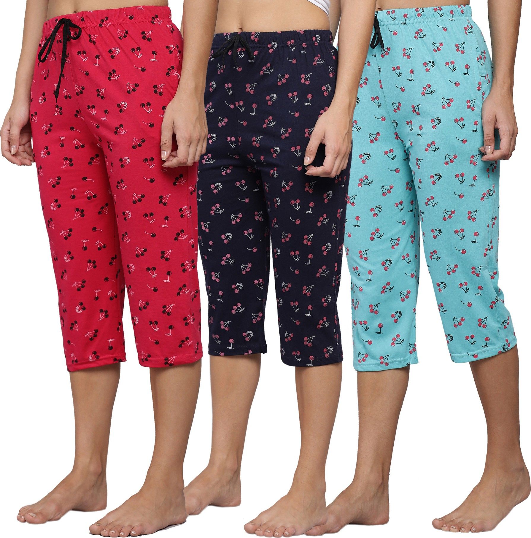 trendy world Women Multicolor Capri-picture-21