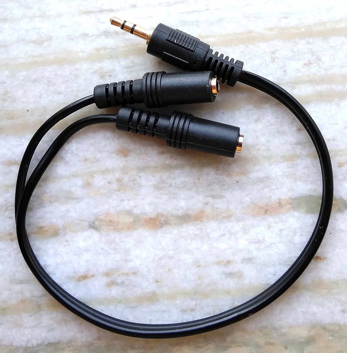 TECHGEAR Black 1 x 3.5mm Male to 2 x 3.5mm Female EP Stereo AUX Audio Splitter Phone Converter-image-33