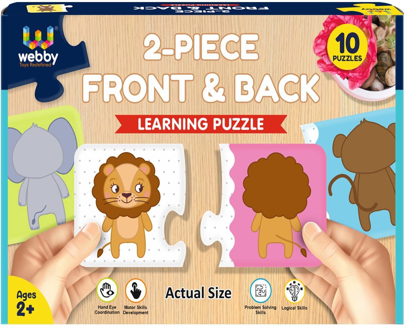 lattice Front Back 2 Pieces Learning Pack Jigsaw Puzzle Pre School Puzzle Toys-picture-20