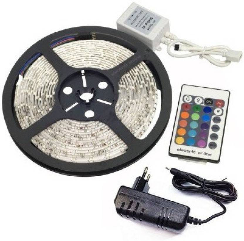 nature creation 300 LEDs 4.98 m Multicolor Color Changing, Flickering, Steady String Rice Lights image 1