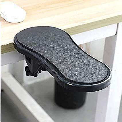 AADCART Arm Rest Support - Computer/ Table Desk and Chair Dual Purpose Attachable Plastic Attachable for Home & Office DESK Wrist Rest