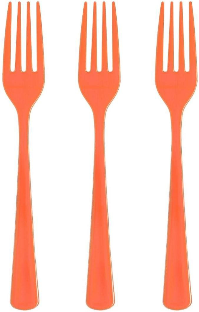 arihant hub Disposable Plastic Dessert Fork Set image 1
