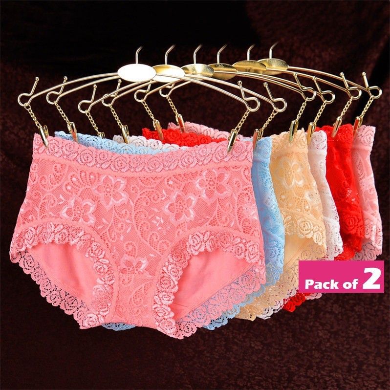 fashionio Pack of 2 Women Hipster Multicolor Panty-picture-8
