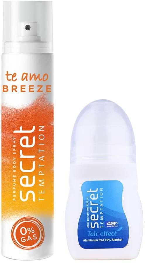 secret temptation Talc Effect Roll-on 50ml & Breeze Body Spary 120ml, Combo Pack of 2 for Women-picture-27